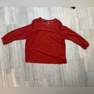 Pendleton Red Crewneck Blouse